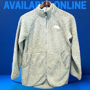 THE NORTH FACE SWEATER GIRL’S  LIGHT GREEN COLOR SIZE L